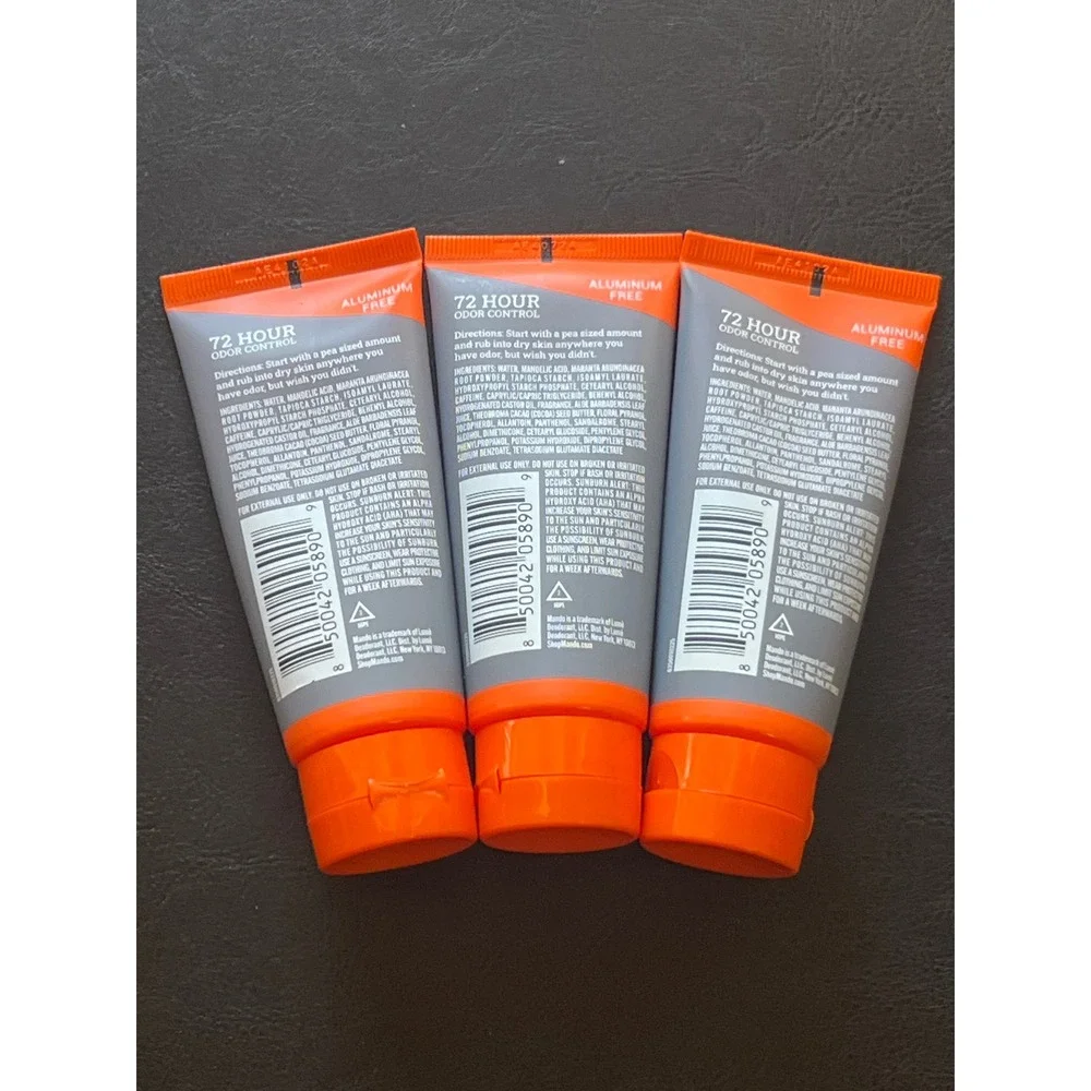 3‎ Pack Mando Whole Body Deodorant Mt Fuji Invisible Cream 2.2oz Aluminum Free